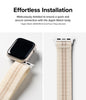 Apple Watch 38 / 40 / 41mm Sports Air Loop Nylon Smartwatch Replacement Bands | Cream