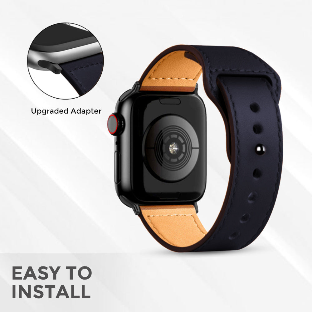 Apple Watch 41mm / 40mm / 38mm | Leather Watch Band Strap | Brown