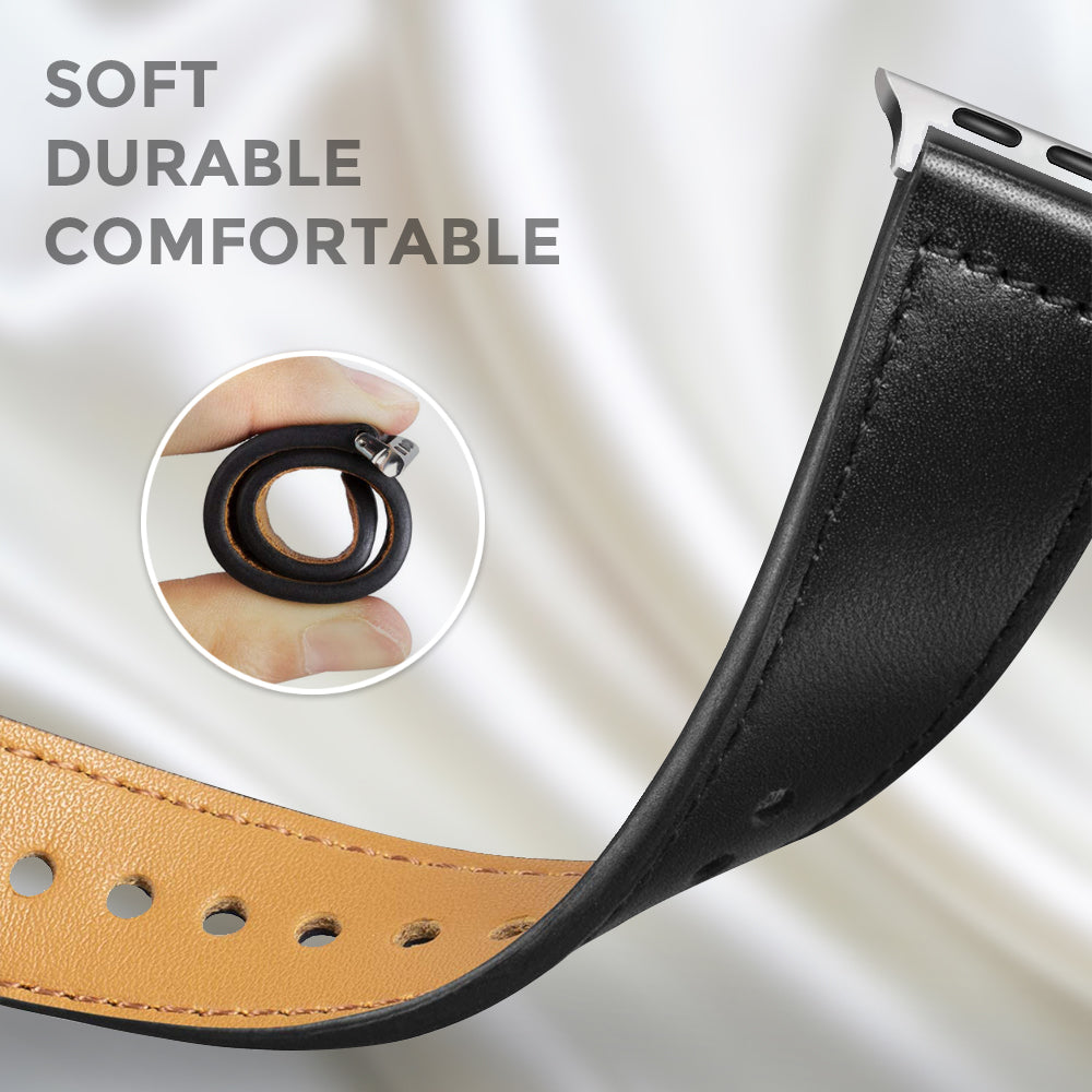 Apple Watch 41mm / 40mm / 38mm | Leather Watch Band Strap | Brown