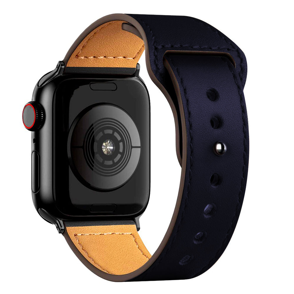 Apple Watch Ultra 49mm / 45mm / 44mm / 42mm | Leather Straps| Blue