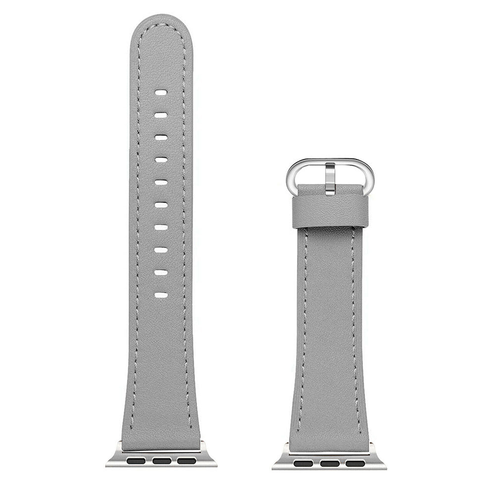 Apple Watch 41mm / 40mm / 38mm | Leather Watch Band Strap | Grey