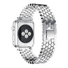 Apple Watch Ultra 49mm / 45mm / 44mm / 42mm | Stainless Steel Bands |Fish scale Pattern | Silver