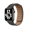 Apple Watch Ultra 49mm / 45mm / 44mm / 42mm | Leather Magnetic Loop Watch Band Strap | Black