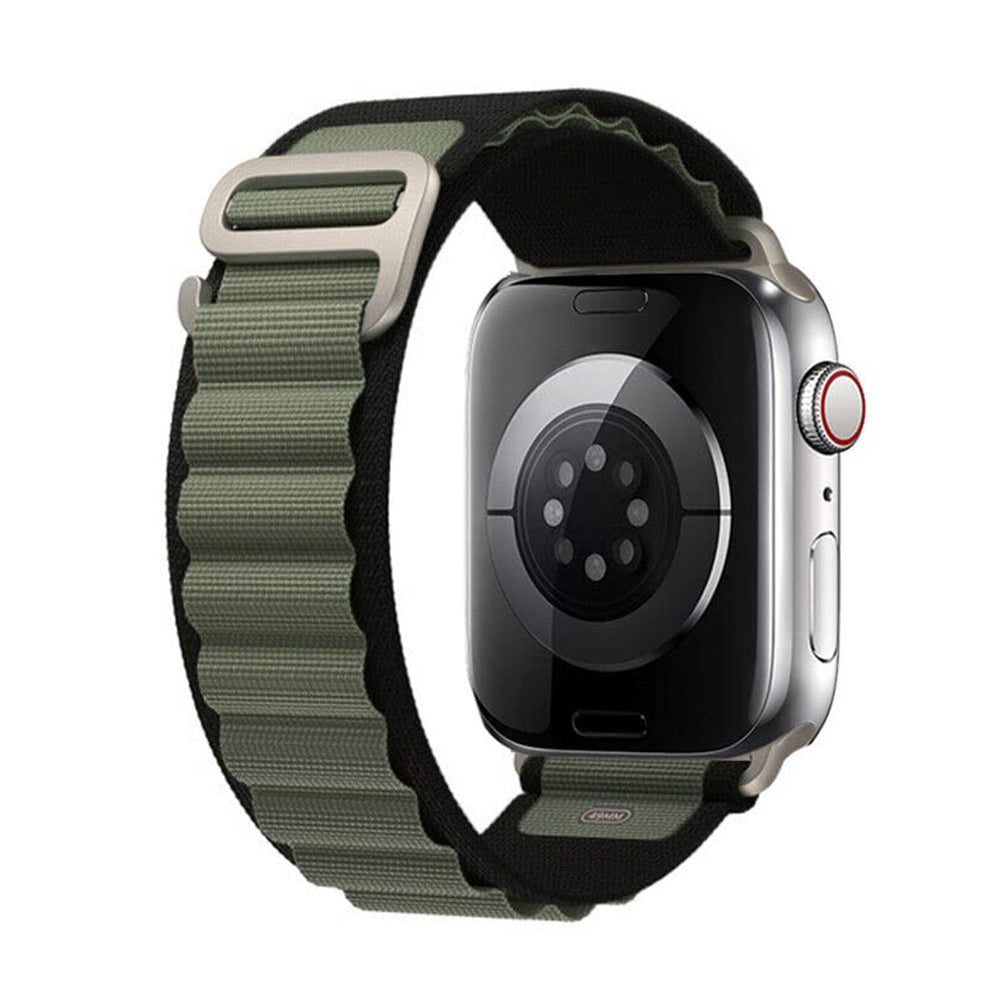 Apple Watch Ultra 49mm / 45mm / 44mm / 42mm | Alpine Loop Band | Black/Green