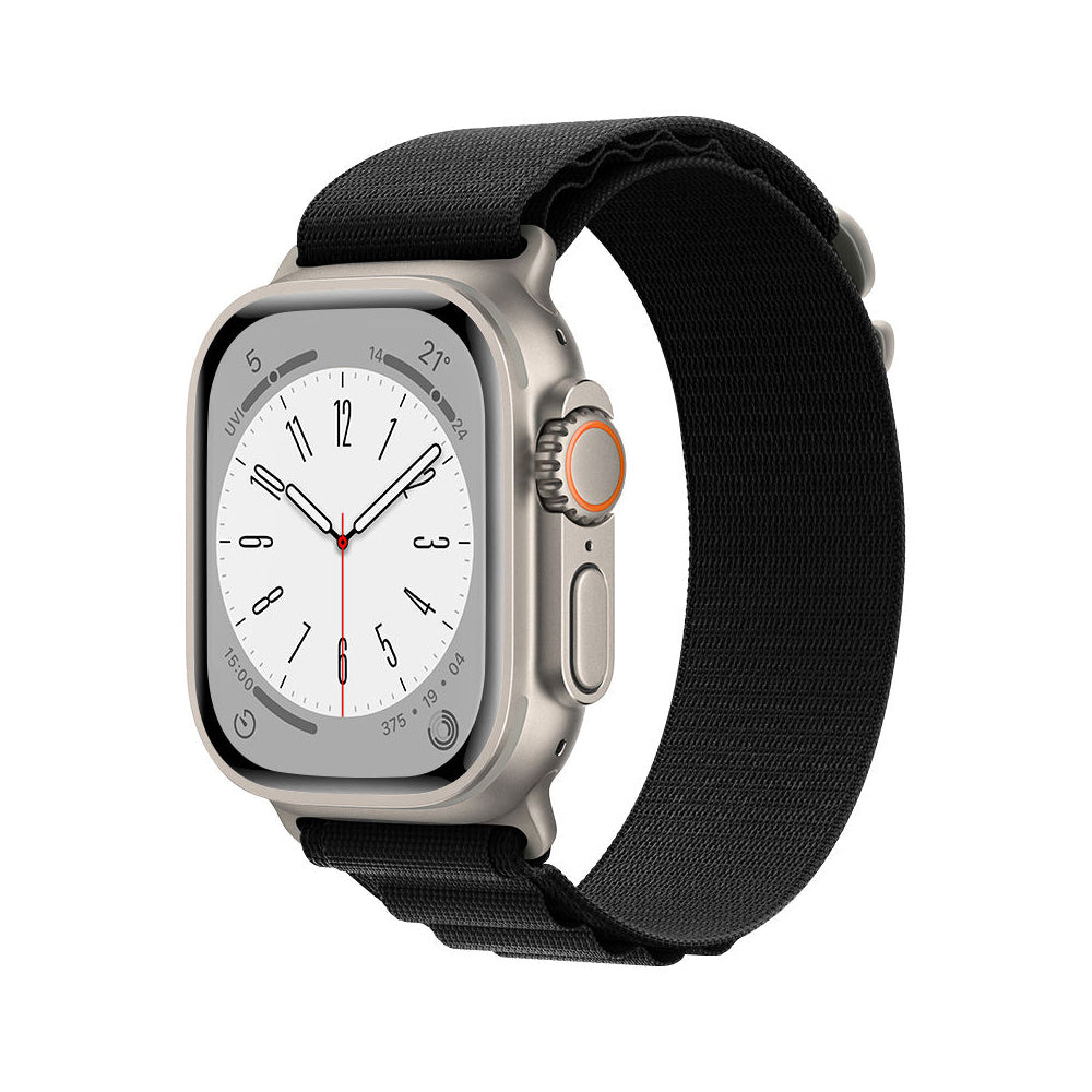 Apple Watch Ultra 49mm / 45mm / 44mm / 42mm | Alpine Loop Watch Band Strap | Black