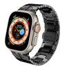 Titanium Metal Watch Band Strap Compatible with Apple Watch Ultra 2 Band 49mm 45mm 44mm 42mm - Black