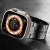 Titanium Metal Watch Band Strap Compatible with Apple Watch Ultra 2 Band 49mm 45mm 44mm 42mm - Titanium Orange