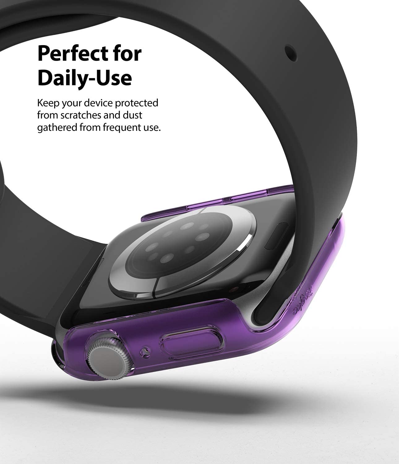Apple Watch SE /6 /5 /4 40mm Case| Slim Series| Clear + Purple