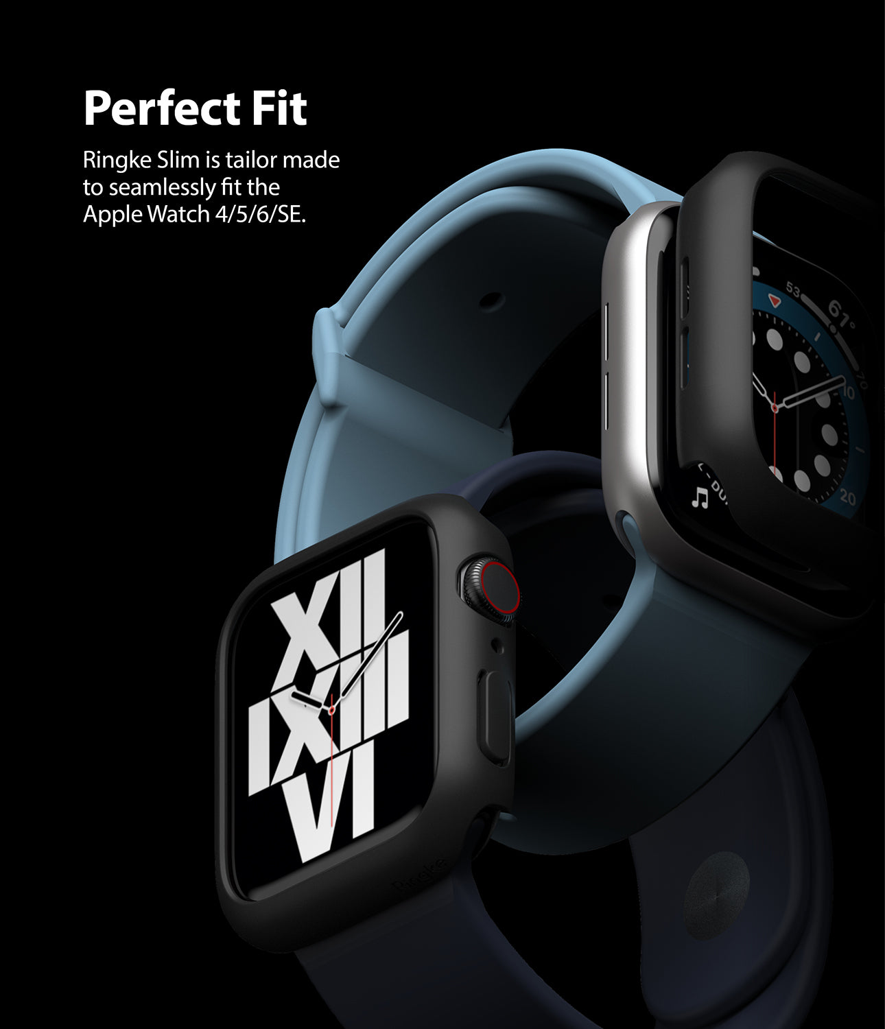 Apple Watch SE /6 /5 /4 40mm Case| Slim Series| Clear + Purple
