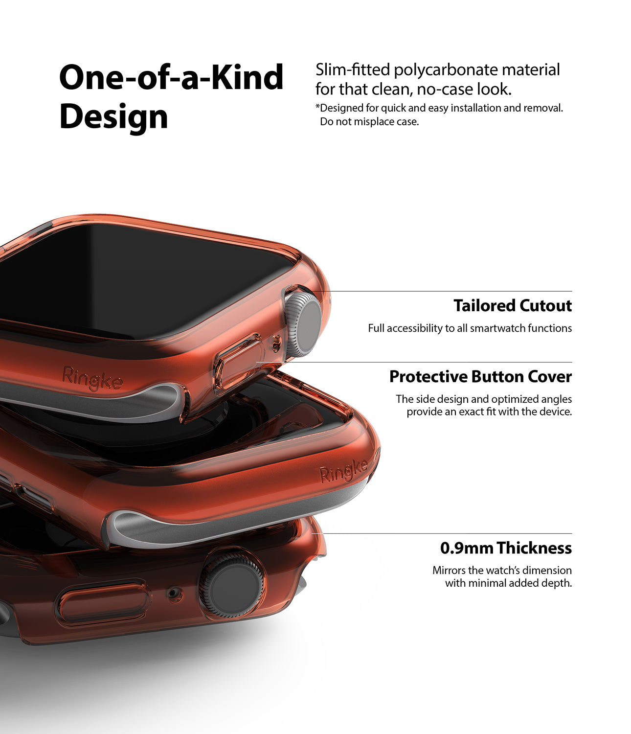 Apple Watch SE /6 /5 /4 40mm Case| Slim Series| Clear + Purple