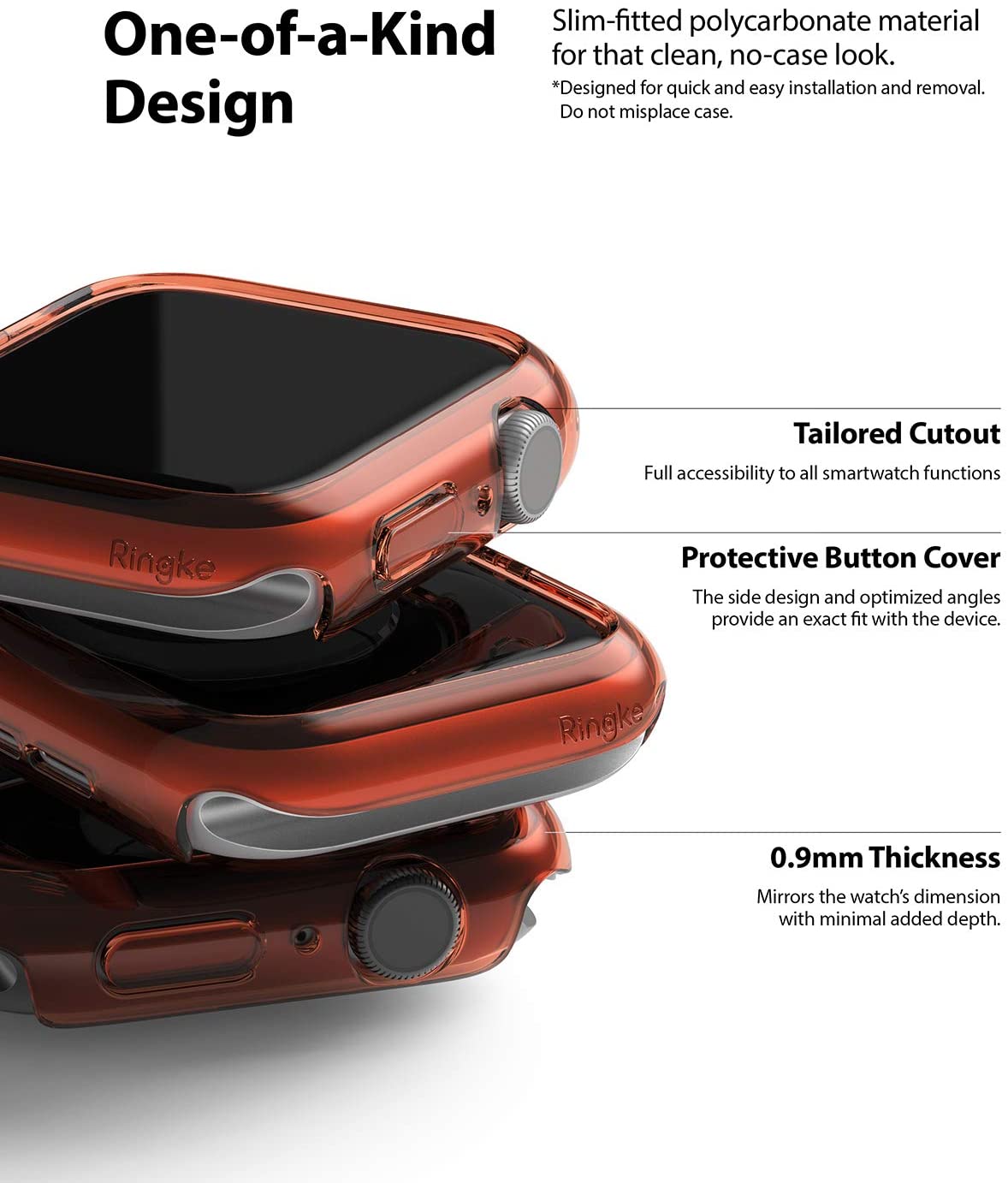 Apple Watch SE /6 /5 /4 40mm Case| Slim Series| Clear + Purple