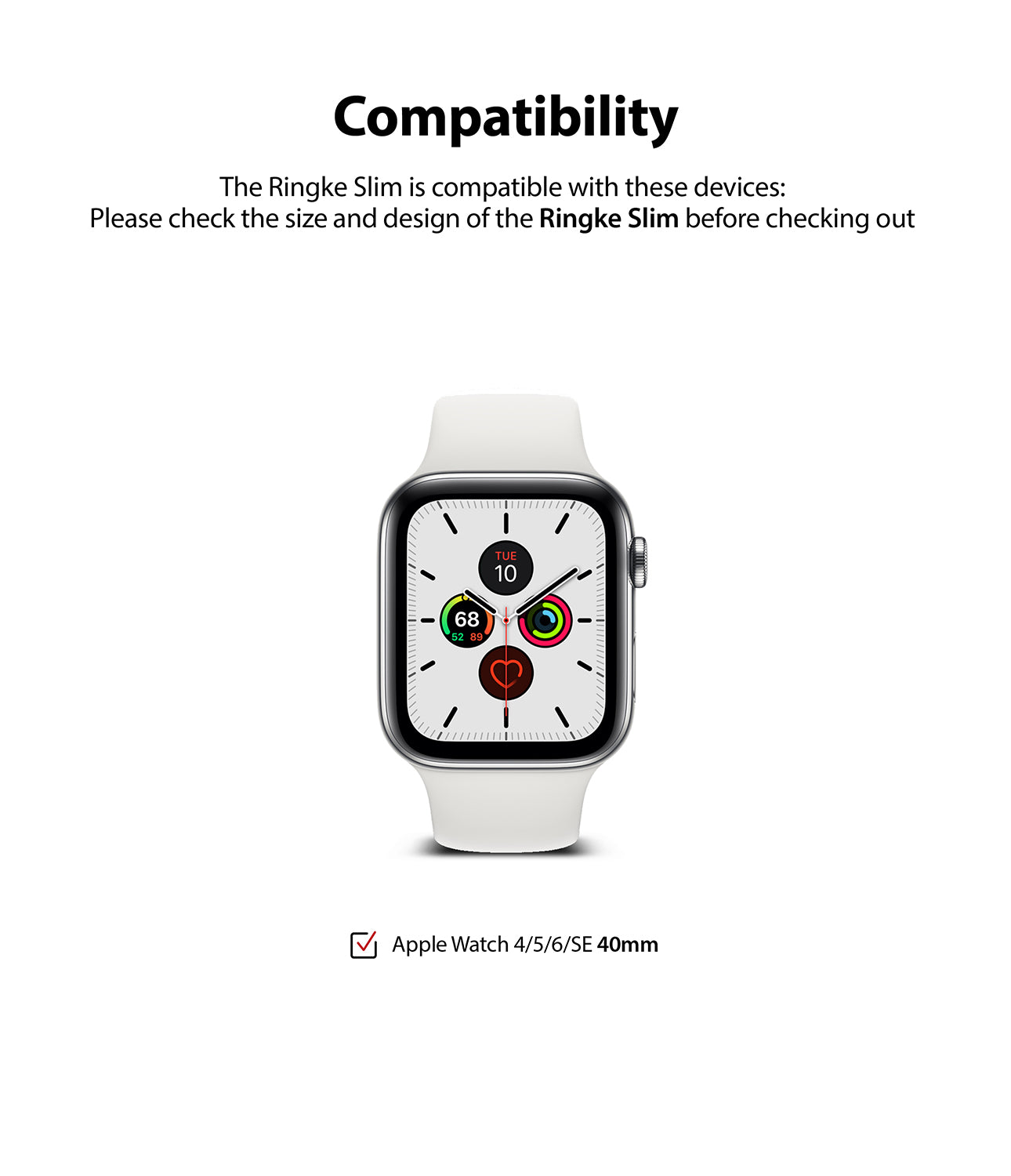 Apple Watch SE /6 /5 /4 40mm Case| Slim Series| Clear + Purple