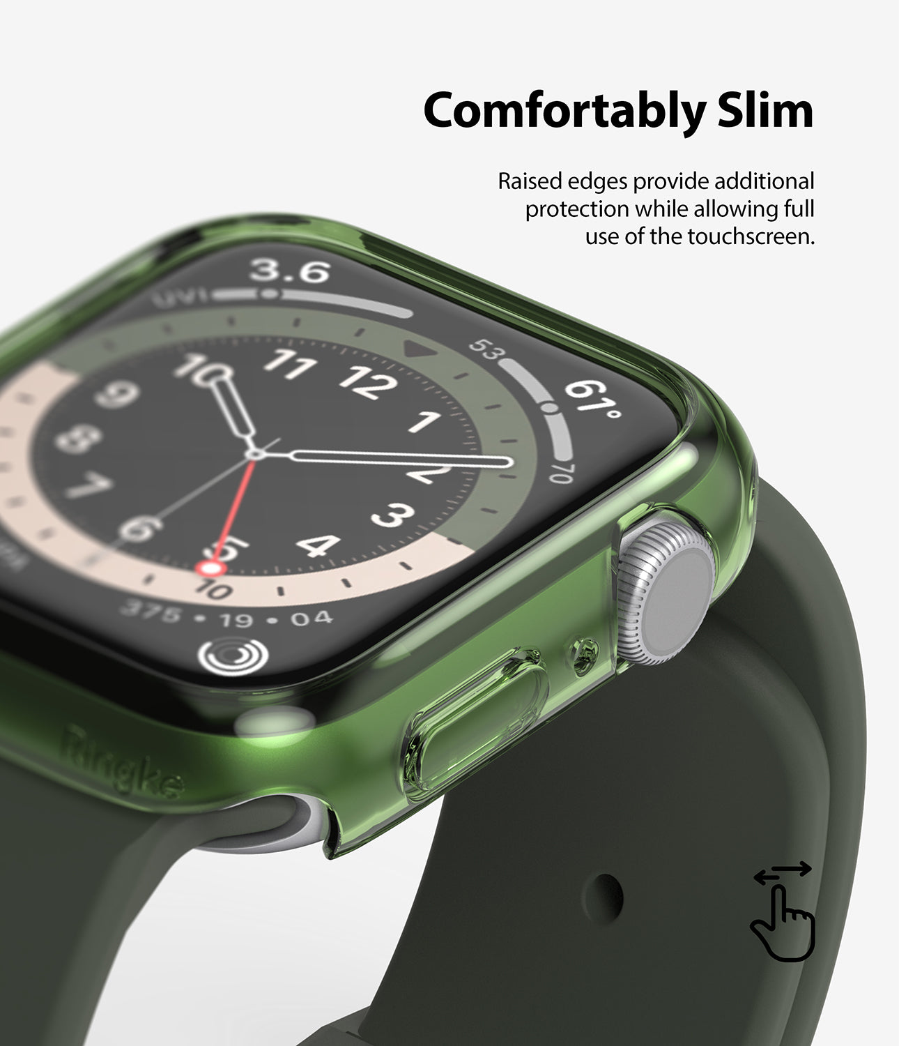 Apple Watch SE /6 /5 /4 40mm Case| Slim Series| Clear + Purple