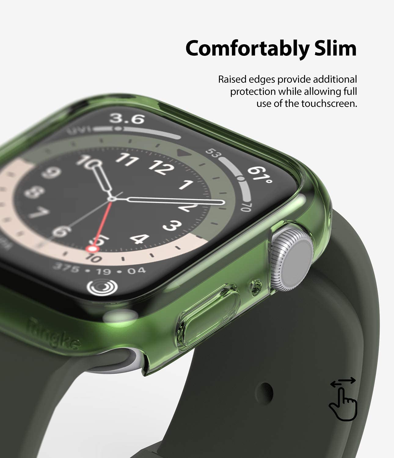 Apple Watch SE /6 /5 /4 40mm Case| Slim Series| Clear + Purple