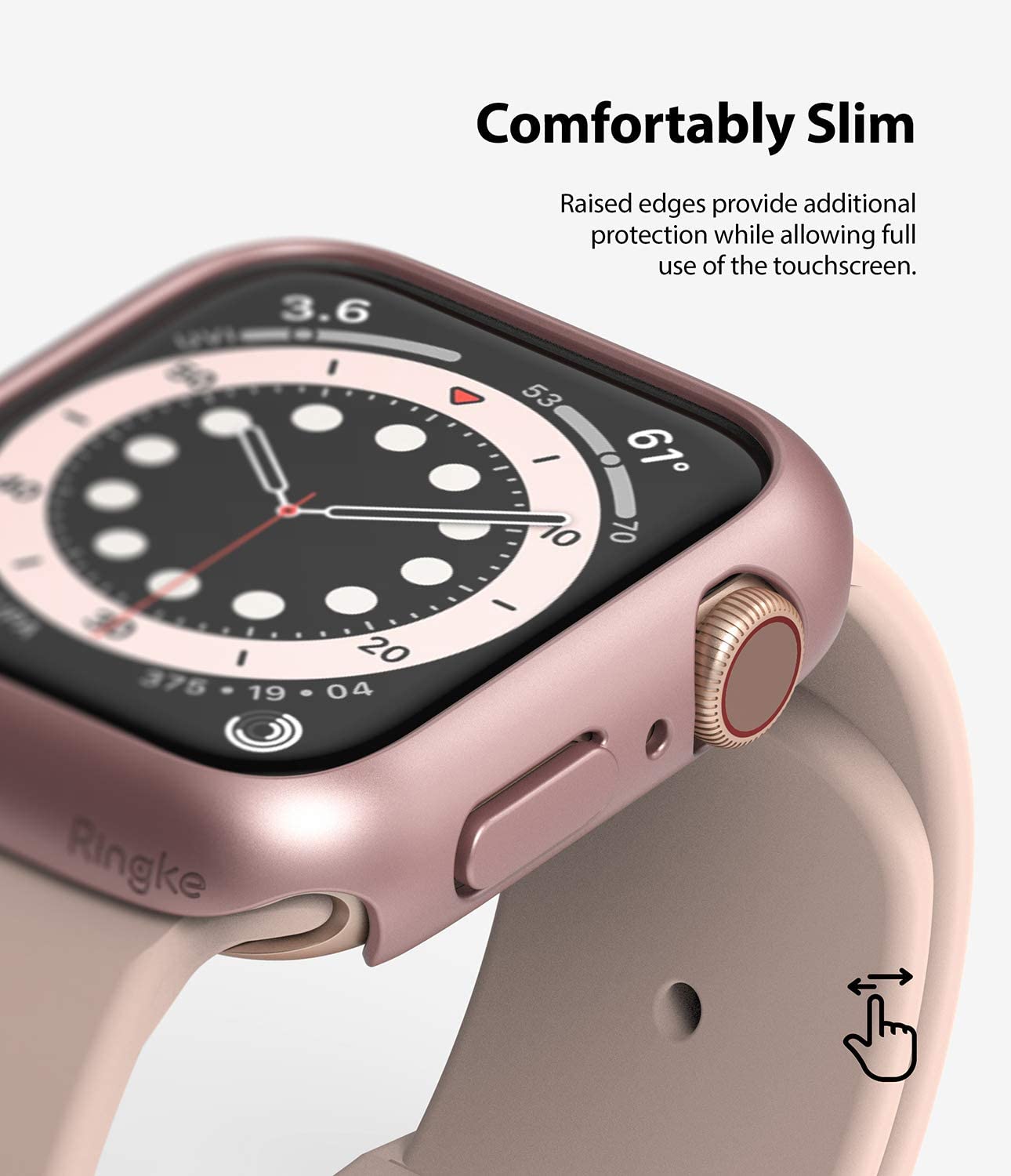 Apple Watch SE /6 /5 /4 40mm Case| Slim Series| Clear + Purple