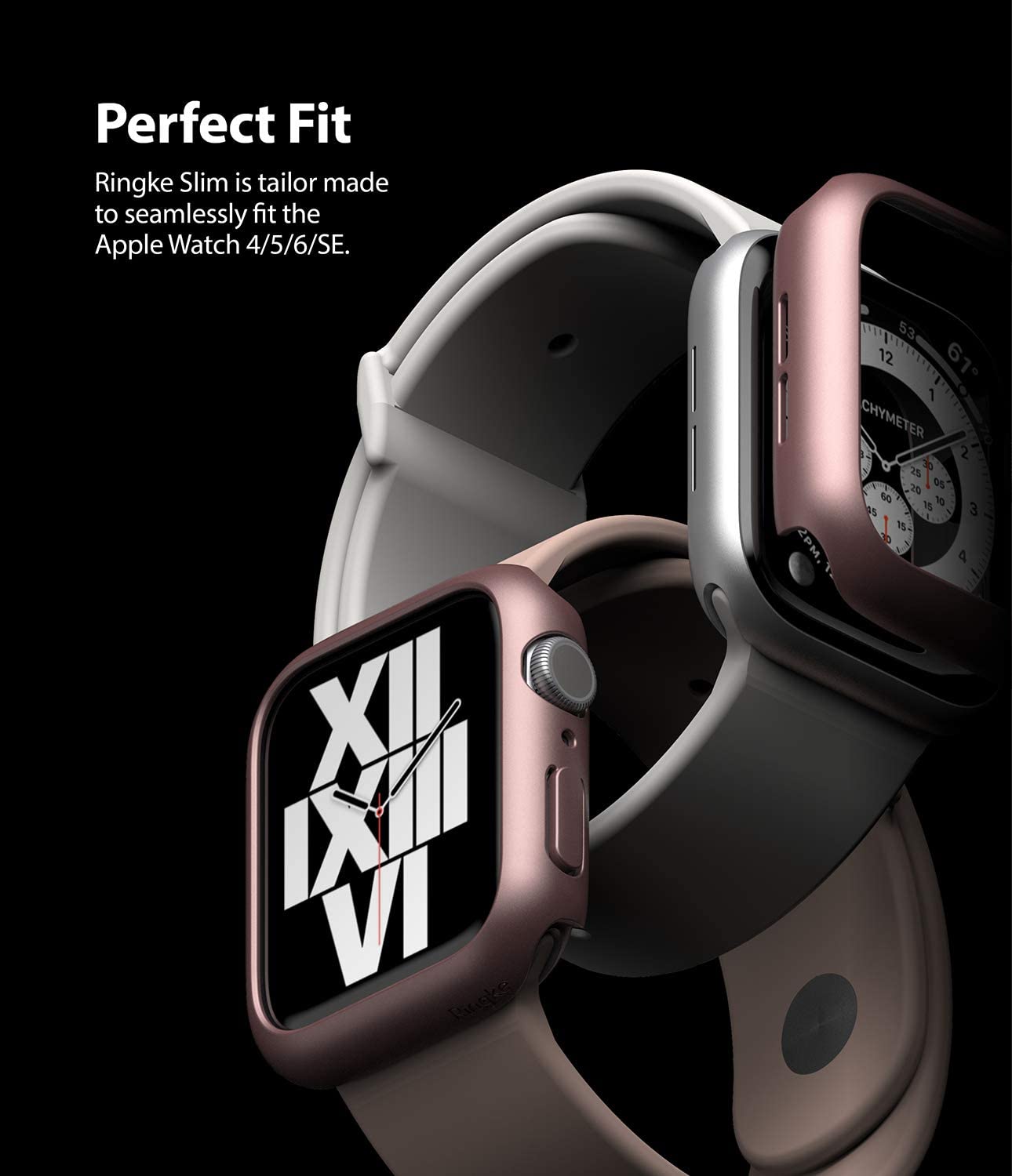 Apple Watch SE /6 /5 /4 40mm Case| Slim Series| Clear + Purple