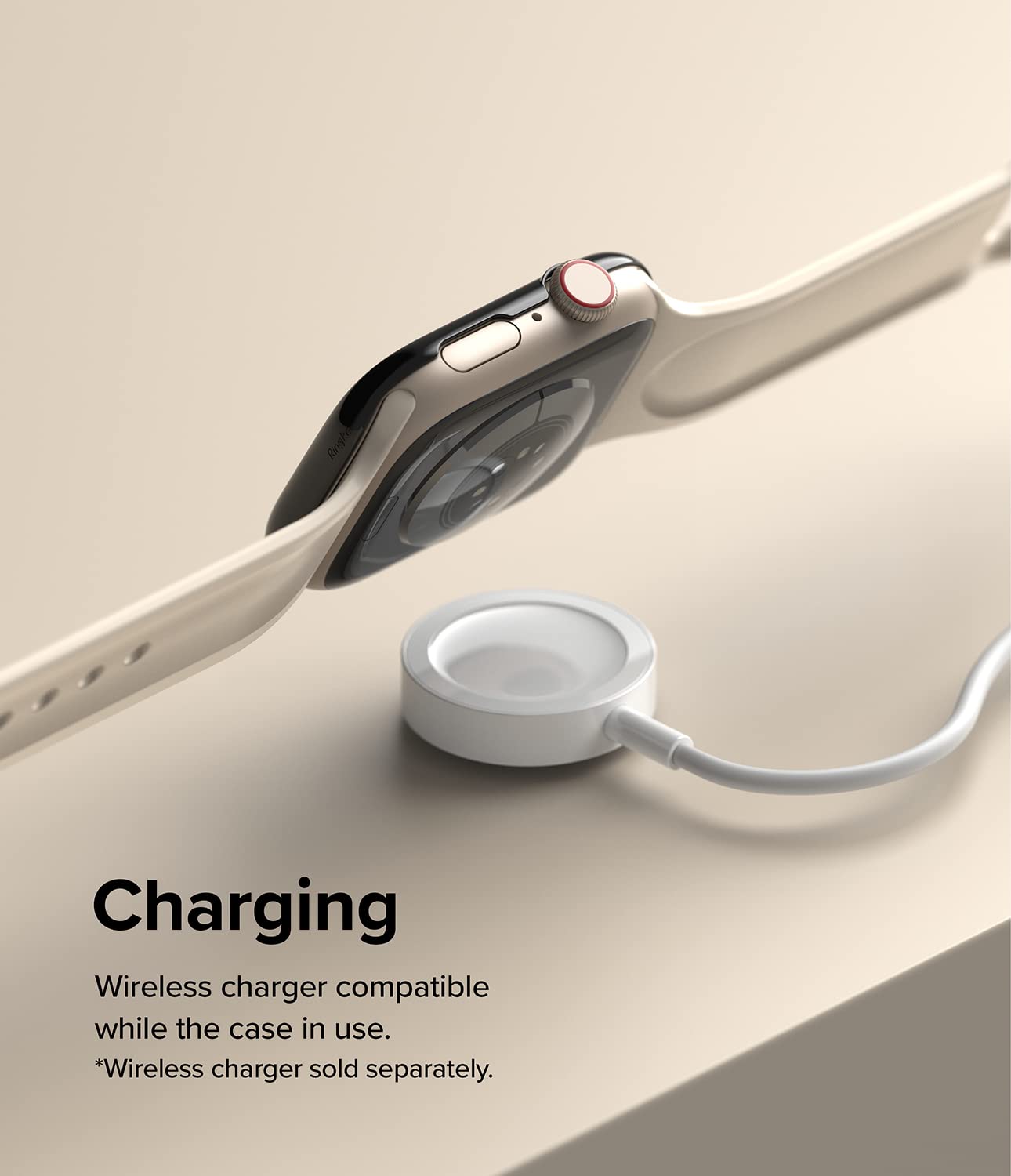 Apple Watch 8 / 7 45mm | Bezel Styling Case Adhesive Frame Ring Cover | Black  45 | 03