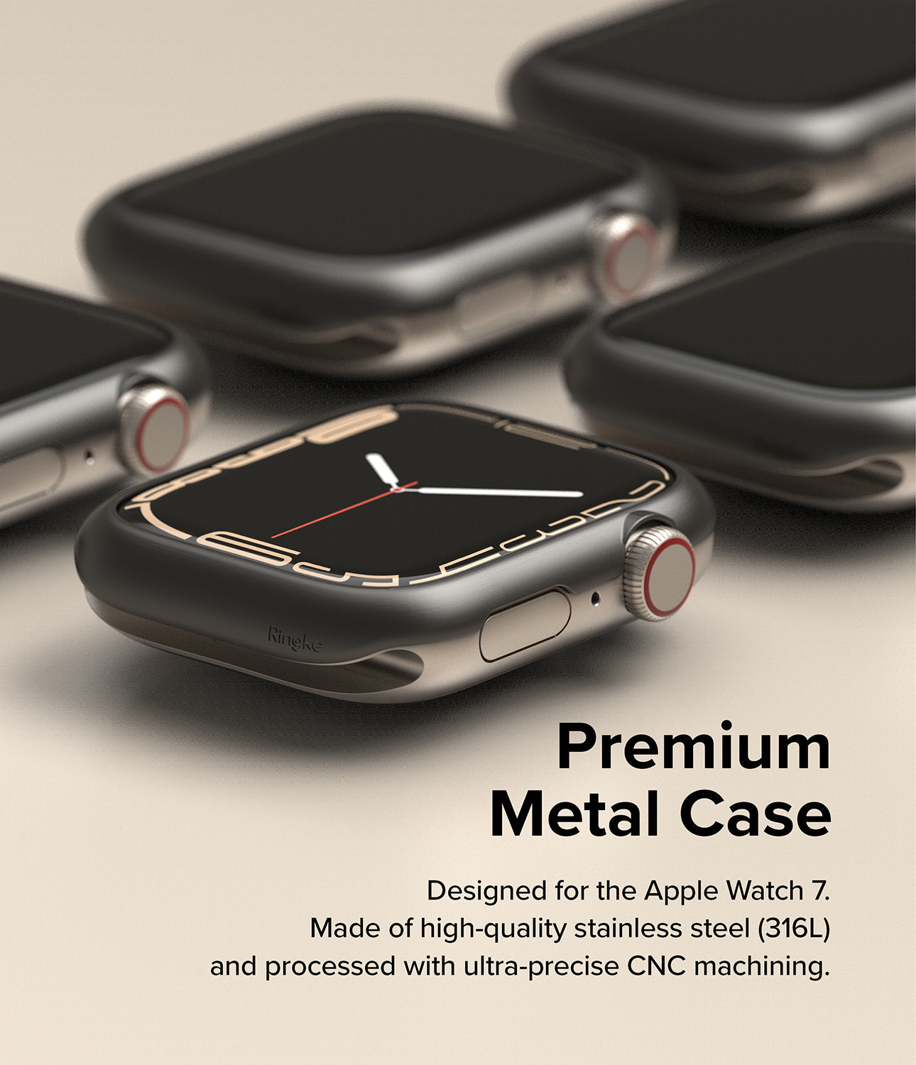 Apple Watch 8 / 7 45mm | Bezel Styling| Grey (45-06)