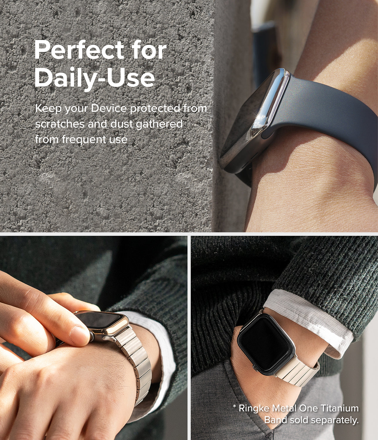 Apple Watch 8 / 7 45mm | Bezel Styling| Silver (45-09)