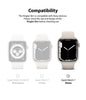 Apple Watch 9 / 8 / 7 45mm Apple Watch Series (45mm) Case | Slim Series| Clear + Chrome Rose Gold