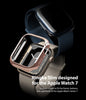 Apple Watch 9 / 8 / 7 45mm Apple Watch Series (45mm) Case | Slim Series| Clear + Chrome Rose Gold