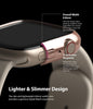 Apple Watch 9 / 8 / 7 45mm Apple Watch Series (45mm) Case | Slim Series| Clear + Chrome Rose Gold
