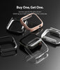 Apple Watch 9 / 8 / 7 45mm Apple Watch Series (45mm) Case | Slim Series| Clear + Dark Chrome