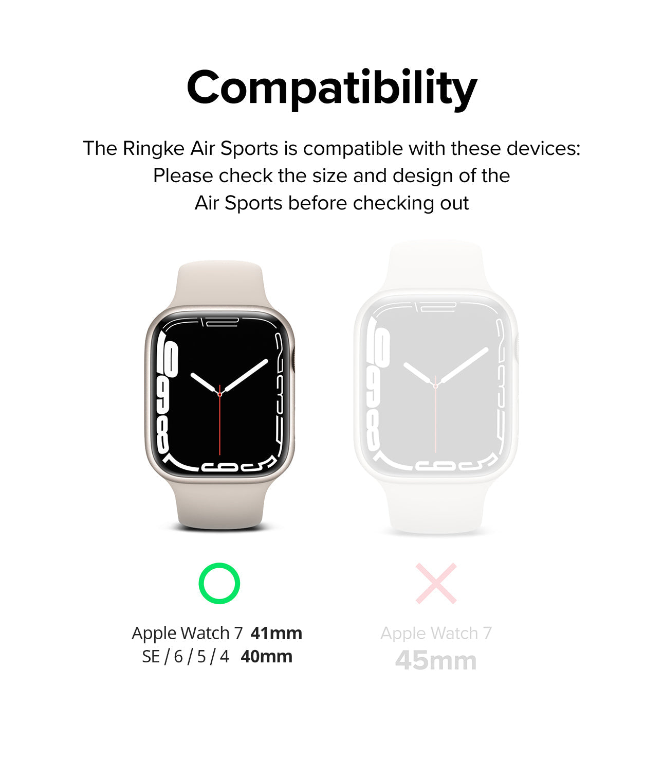 Apple Watch 7 41mm/iWatch Series 4/5/6/SE 40mm Case| Air Sports Series| Warm Gray