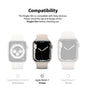 Apple Watch 9 / 8 / 7 41mm Apple Watch Series (41mm) Case | Slim Series| Clear + Chrome