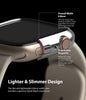 Apple Watch 9 / 8 / 7 41mm Apple Watch Series (41mm) Case | Slim Series| Clear + Chrome