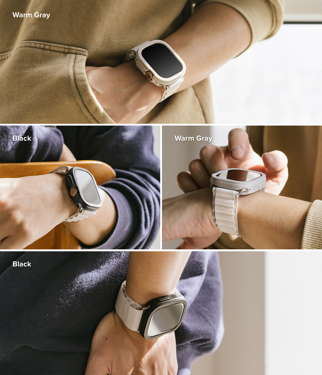 Apple Watch Ultra 49mm Case | Air Sports Series  | Warm Grey