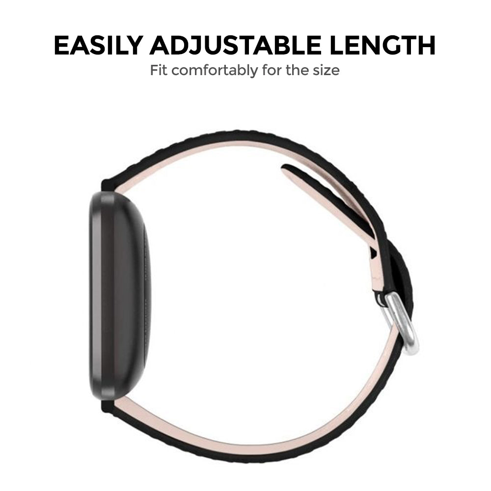 Leather Watch Band Straps | Fitbit Sense & Fitbit Versa 3 Smart WatchPink