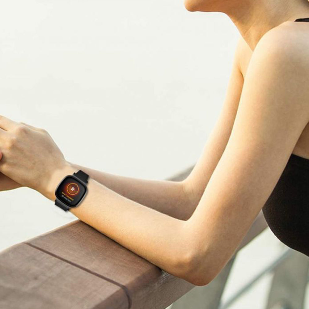 Leather Watch Band Straps | Fitbit Sense & Fitbit Versa 3 Smart Watch Brown