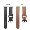 Leather Watch Band Straps | Fitbit Sense & Fitbit Versa 3 Smart WatchBlack