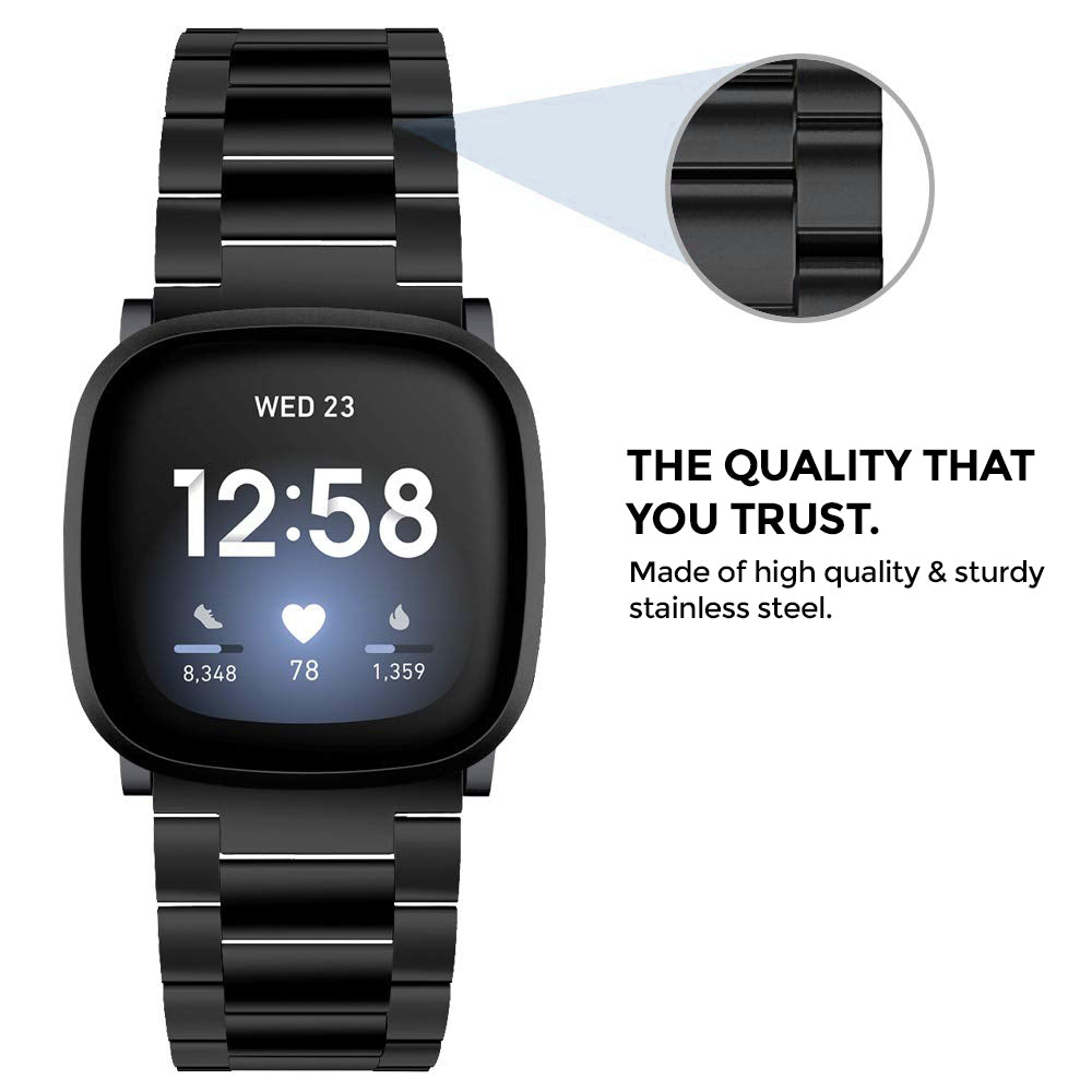 Fitbit versa metal band online