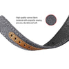 Samsung Galaxy Watch 3 45mm /46mm / Gear S3 Frontier / Classic / Watch GT 2 46mm | Leather Watch Band Canvas Pattern  | Grey