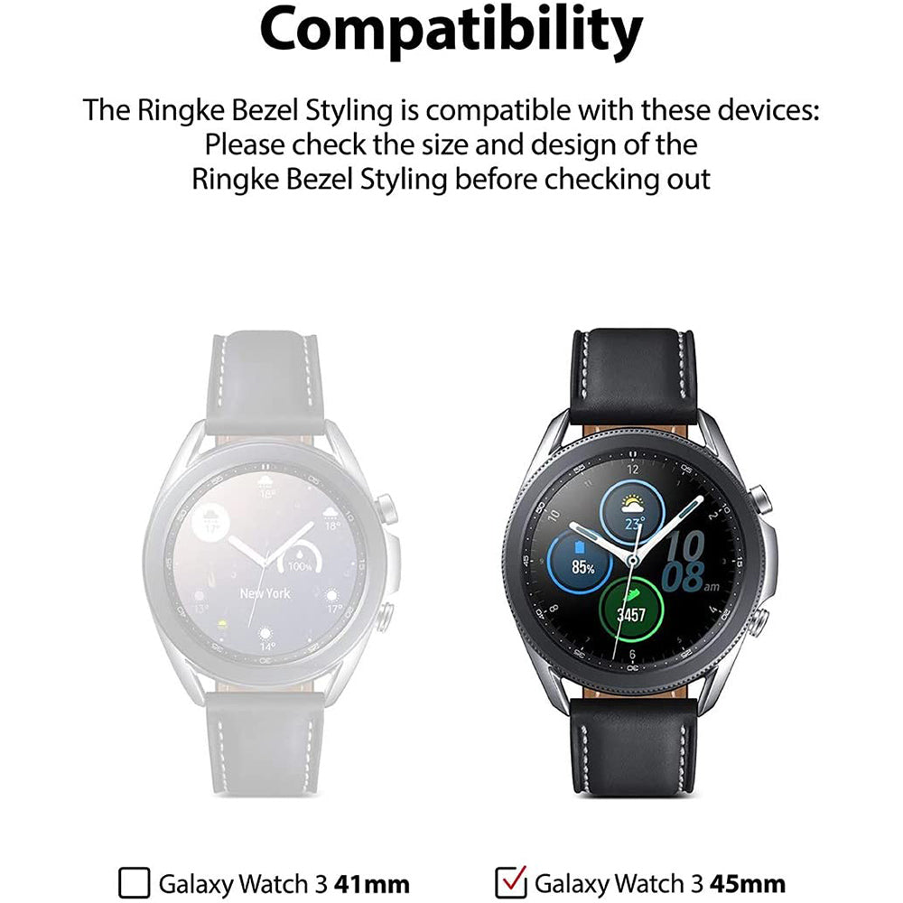 Samsung Galaxy Watch 3 45mm | Bezel Styling| Silver (45-05)