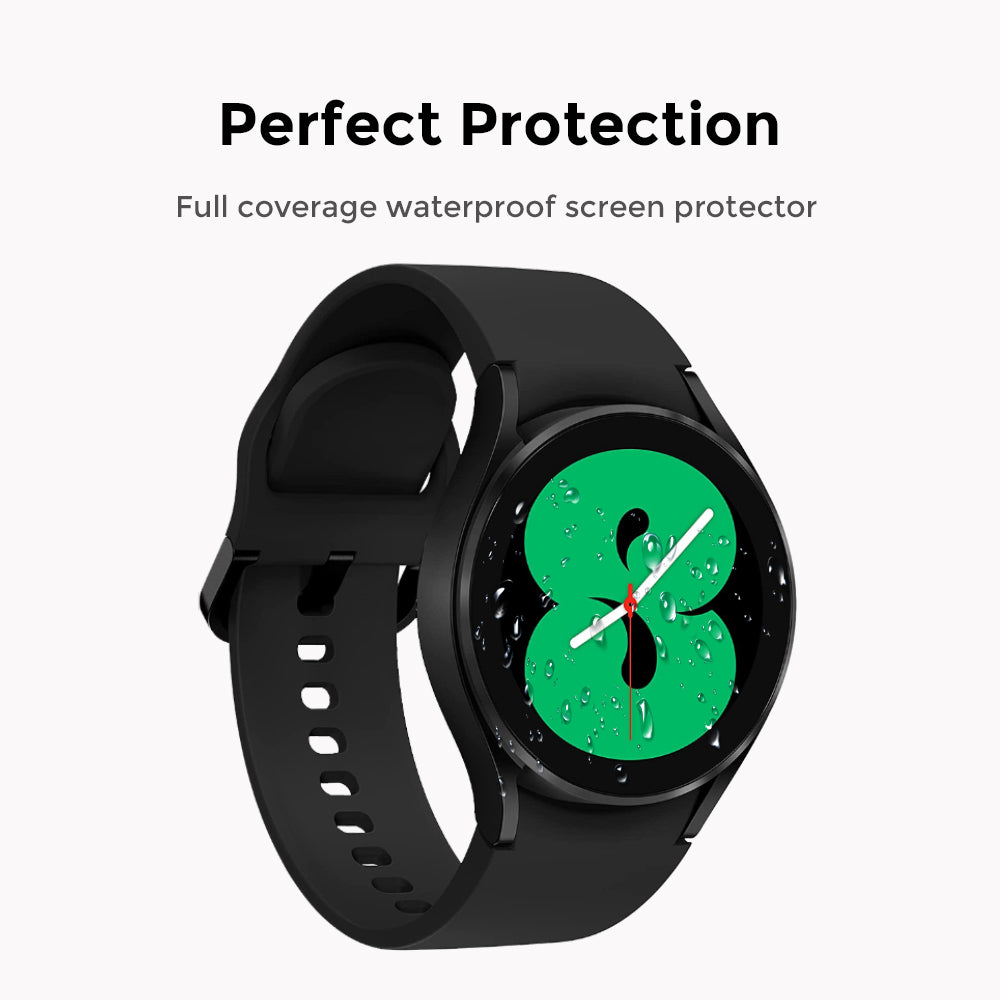 Samsung Galaxy Watch 4 44mm Screen Protector | Tempered Glass | 2 Pack - Black