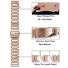 Samsung Galaxy Watch 4 40mm 44mm/Classic/Active 2 40mm 44mm/Galaxy Watch 3 41mm | Metal Watch Band Straps | Rose Gold
