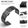 Samsung Galaxy Watch 3 45mm /46mm / Gear S3 Frontier / Classic / Watch GT 2 46mm | Metal Watch Band Straps | Black