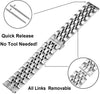 Samsung Galaxy Watch 3 45mm /46mm / Gear S3 Frontier / Classic / Watch GT 2 46mm | Metal Watch Band Straps | Silver