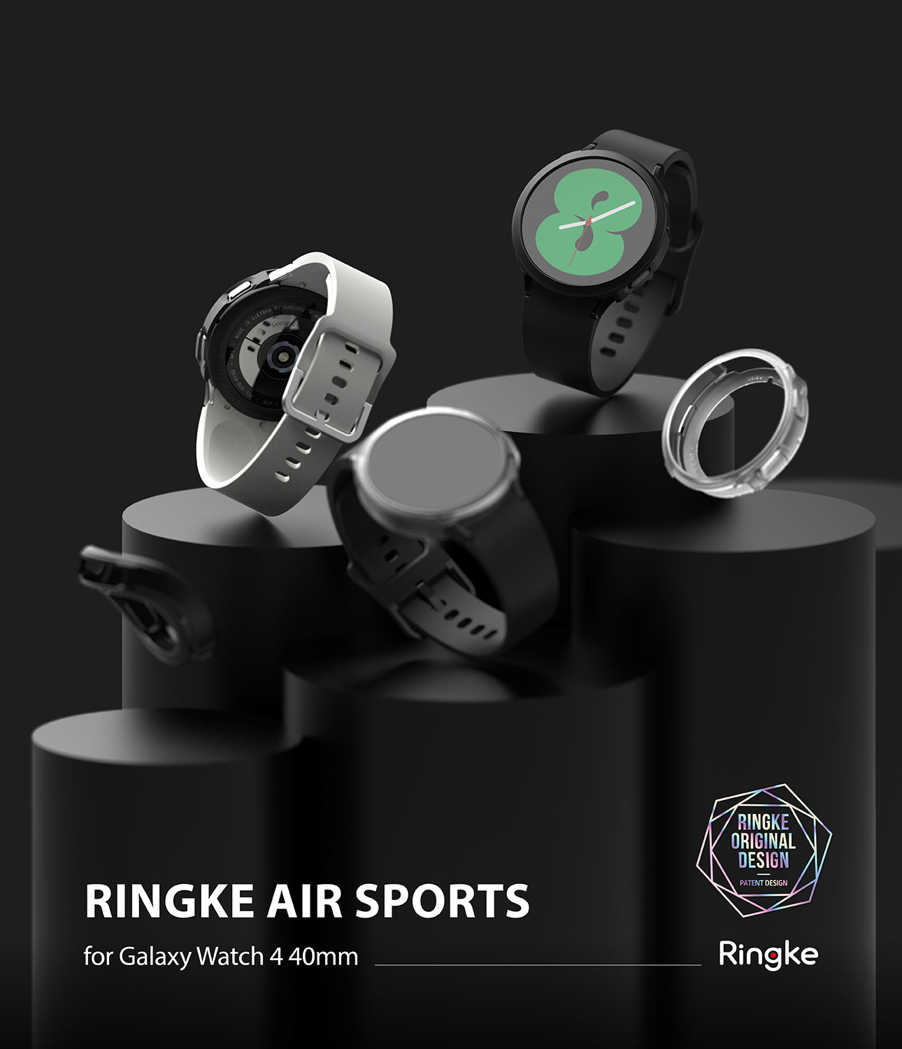 Samsung Galaxy Watch 4 40mm Case| Air Sports Series| Black