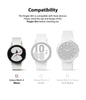 Samsung Galaxy Watch 4 40mm Case| Slim Series| Clear + Chrome