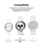 Samsung Galaxy Watch 4 Classic 42mm Case| Slim Series| Clear + White