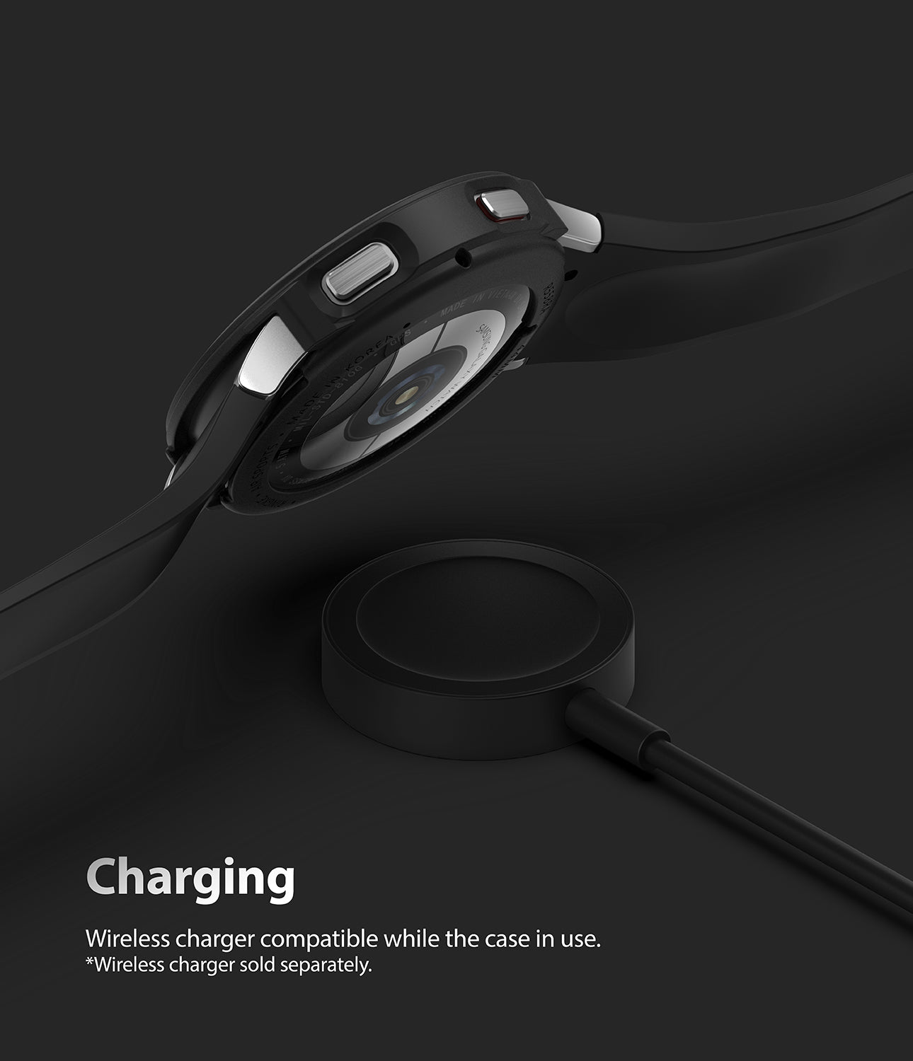 Samsung Galaxy Watch 4 44mm Case| Air Sports Series| Black