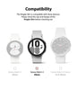 Samsung Galaxy Watch 4 44mm Case| Slim Series| Clear + Black