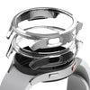 Samsung Galaxy Watch 4 44mm Case| Slim Series| Clear + Chrome