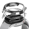 Samsung Galaxy Watch 4 44mm Case| Slim Series| Clear + Dark Chrome