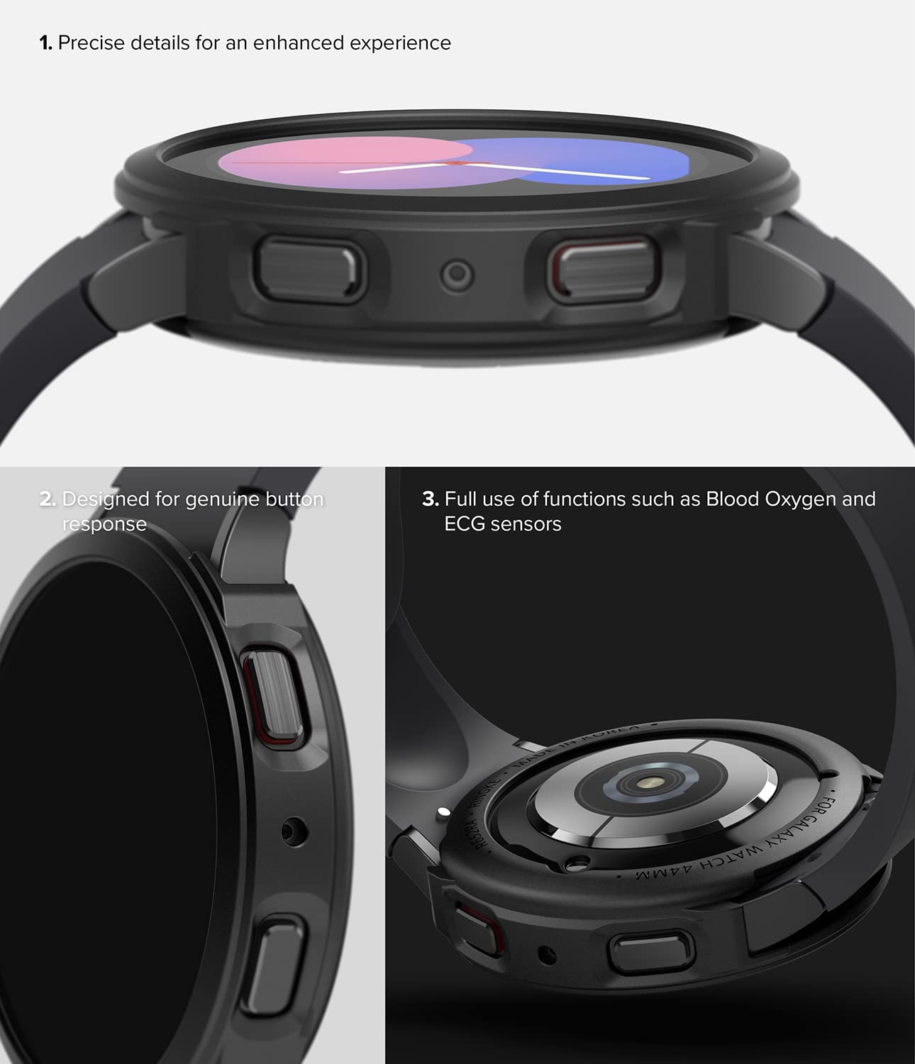 Samsung Galaxy Watch 5 40mm Case| Air Sports Series| Black