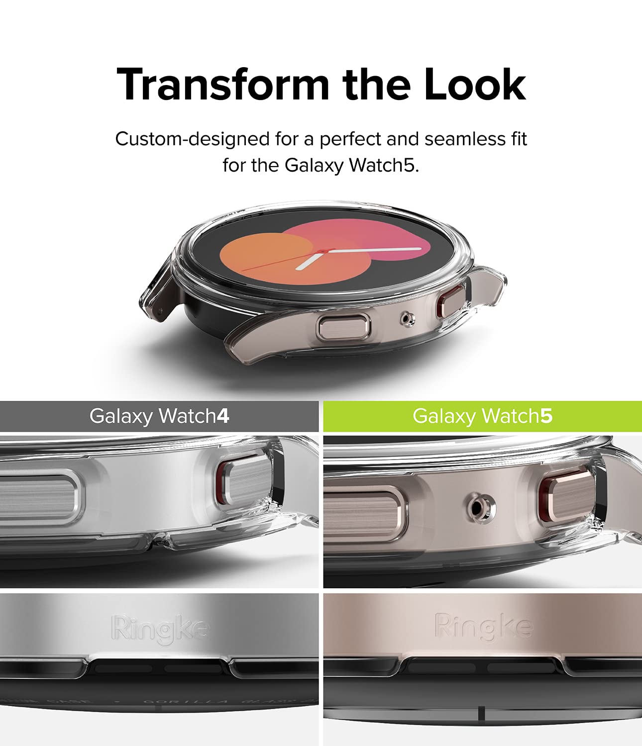 Samsung Galaxy Watch 5 40mm Case| Slim Series| Matte Black